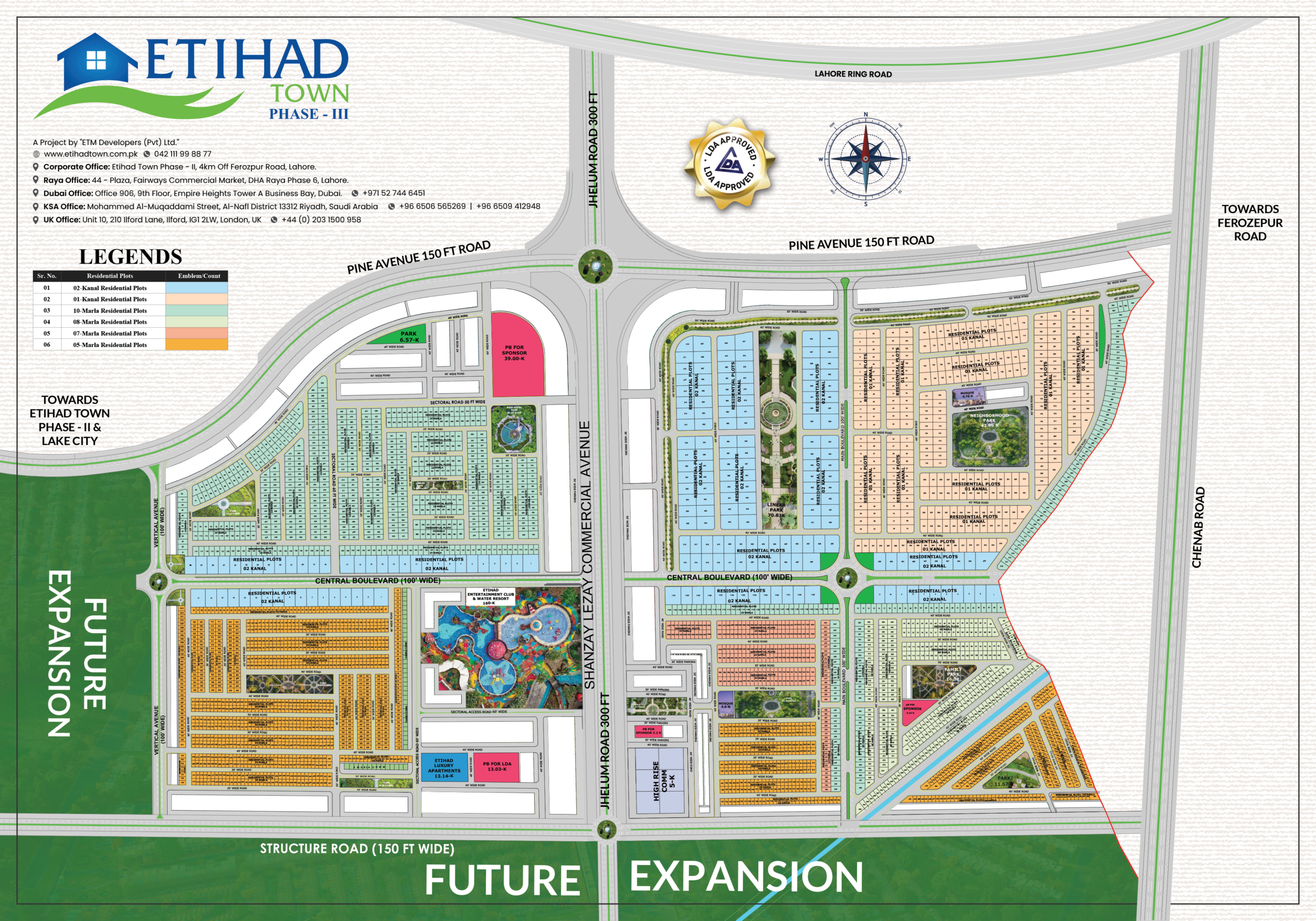 Etihad Town Phase 2 Map & Master Layout and future expansion