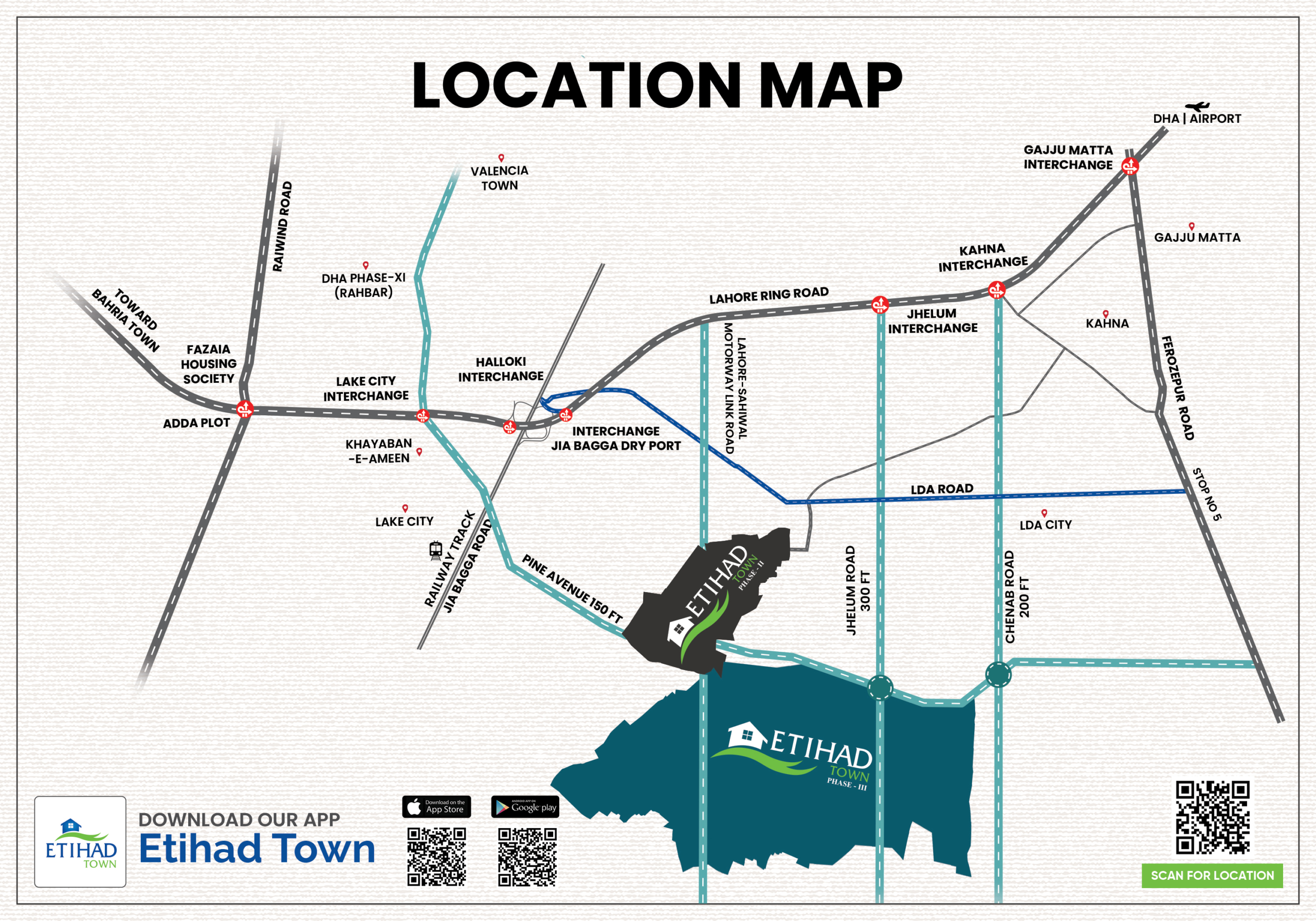 Etihad Town Phase 2 Map